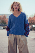 Load image into Gallery viewer, James Floral Embroidered V-Neck Sweater
