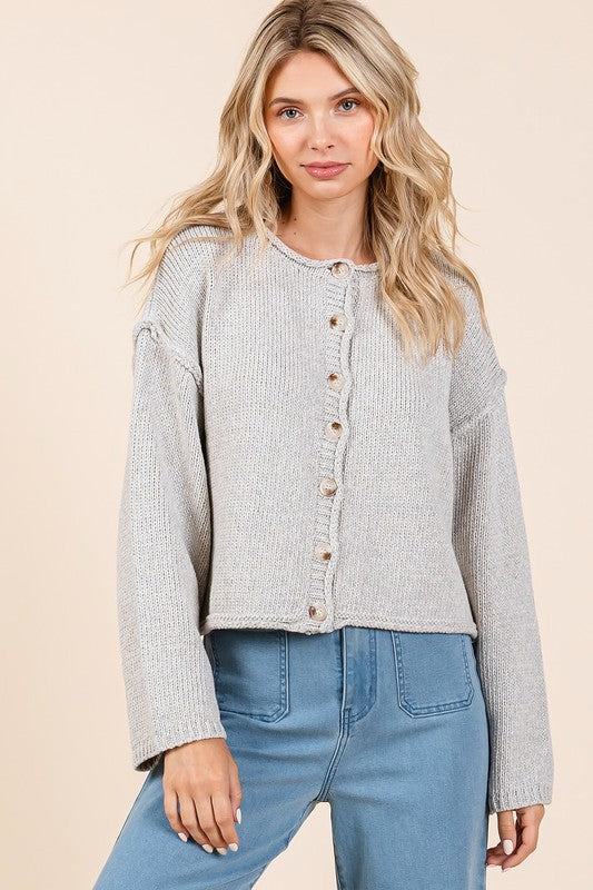 Bleecker Street Crop Knit Cardigan