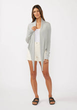 Load image into Gallery viewer, Lyla Waffle Knit Long Sleeve Tie Front Cardigan
