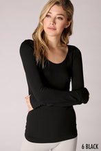 Load image into Gallery viewer, Nikibiki Long Sleeve Scoop Neck Top
