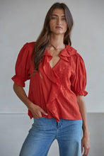 Load image into Gallery viewer, Gillian Flutter Blouse~ also in white
