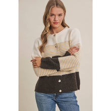 Load image into Gallery viewer, In February Soft Stripe Cardigan
