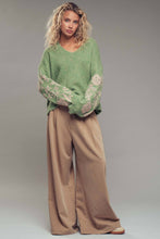 Load image into Gallery viewer, James Floral Embroidered V-Neck Sweater
