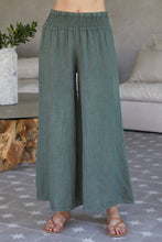 Load image into Gallery viewer, Marla Linen Smocked Palazzo Pants~ in more colors
