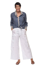 Load image into Gallery viewer, Tulip Classic in Navy Design Button Down
