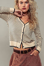 Load image into Gallery viewer, Pyramidal Striped Cardigan
