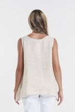 Load image into Gallery viewer, Augusta Linen Button Front Top~ more colors coming

