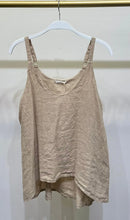 Load image into Gallery viewer, Kaia Slip Linen Top- also in beige
