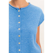 Load image into Gallery viewer, Rolled Edge Button Front Sweater Vest~ also in Blue
