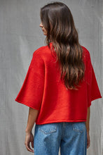 Load image into Gallery viewer, Kelly Knit Sweater Quarter Sleeve Button Up Cardigan~ also in Navy

