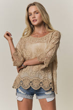 Load image into Gallery viewer, Bell Sleeve Lace Top~ also in lavender~coming soon
