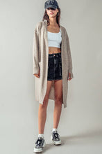 Load image into Gallery viewer, Jessica Long Knit Cardigan w/ Thumbhole
