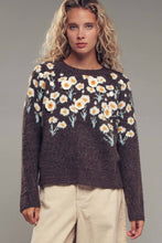 Load image into Gallery viewer, Urban Daizy Embossed Floral Knit Sweater~ coming soon
