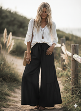 Load image into Gallery viewer, Linen Blend Tiered Wide Leg Palazzo Pants~ coming June 24th
