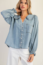 Load image into Gallery viewer, Jane Mineral Wash Blouse
