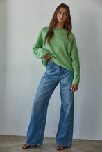Load image into Gallery viewer, Knit Sweater Rolled Round Neck Pullover
