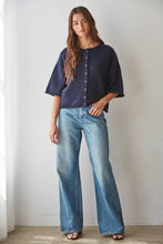 Load image into Gallery viewer, Kelly Knit Sweater Quarter Sleeve Button Up Cardigan~ also in Navy

