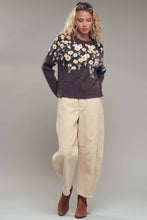 Load image into Gallery viewer, Urban Daizy Embossed Floral Knit Sweater~ coming soon
