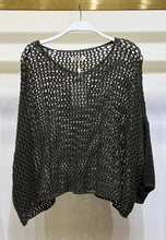 Load image into Gallery viewer, Forest Night Crochet Knit Top
