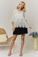 Load image into Gallery viewer, Bell Sleeve Lace Top~ also in White
