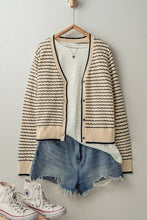 Load image into Gallery viewer, Pyramidal Striped Cardigan
