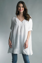 Load image into Gallery viewer, Laundered White Linen Tunic
