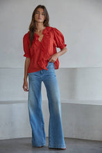 Load image into Gallery viewer, Gillian Flutter Blouse~ also in white
