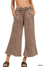 Load image into Gallery viewer, Acid Wash Fleece Palazzo Sweatpants With Pockets
