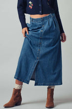 Load image into Gallery viewer, Newport Button-Front Denim Skirt
