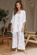 Load image into Gallery viewer, MILIO MANOIL LINEN ASYMMETRICAL DRAPEY CARDIGAN

