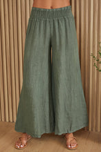 Load image into Gallery viewer, Marla Linen Smocked Palazzo Pants~ in more colors
