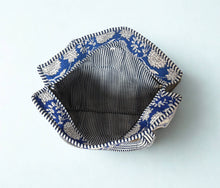 Load image into Gallery viewer, Block Print Quilted Bag ~ Royal Blue
