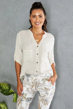 Load image into Gallery viewer, Maya Linen Button Down with Viscose Back~ also in white
