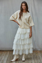 Load image into Gallery viewer, Kelly Knit Sweater Quarter Sleeve Button Up Cardigan~ also in Navy
