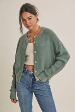 Load image into Gallery viewer, In February Waffle Stitch Cardigan
