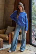 Load image into Gallery viewer, Knit Sweater Rolled Round Neck Pullover
