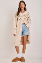 Load image into Gallery viewer, Nordic Fair Isle  Long Cardigan~ 11/4 arrival

