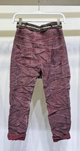 Load image into Gallery viewer, Chocolate Crinkle Suede Jogger- Also in Army
