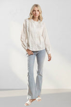 Load image into Gallery viewer, Ariette Eyelet Button Down  Blouse
