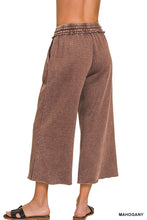 Load image into Gallery viewer, Acid Wash Fleece Palazzo Sweatpants With Pockets
