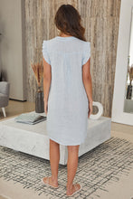 Load image into Gallery viewer, Sky Ruffle Cap Sleeve Mid Dress
