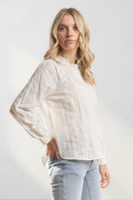 Load image into Gallery viewer, Ariette Eyelet Button Down  Blouse
