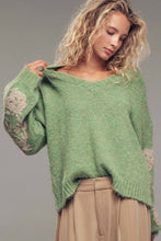 Load image into Gallery viewer, James Floral Embroidered V-Neck Sweater
