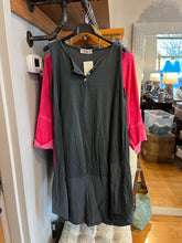 Load image into Gallery viewer, Saga Cotton/Viscose Henley Dress~ in Charcoal

