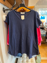 Load image into Gallery viewer, Saga Cotton V Neck Raw Edge Tees~ several colors
