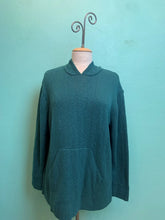 Load image into Gallery viewer, Avalin Slub Cotton Hoodie~ In Navy &amp; White &amp; Peacock
