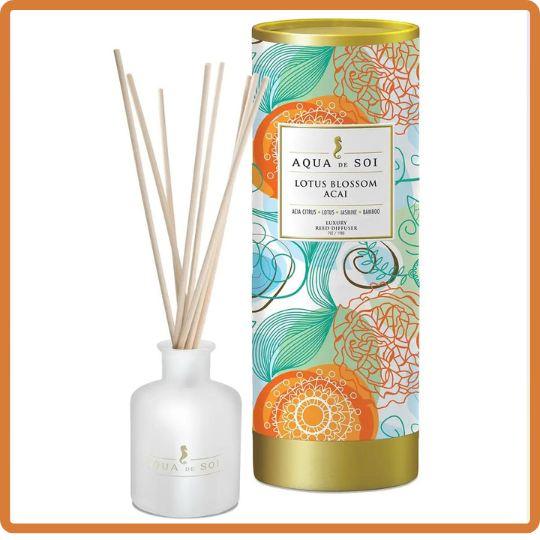 Aqua De Soi Lotus Blossom Acai 7oz Luxe Reed Diffuser