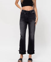 Load image into Gallery viewer, Flying Monkey High Rise Button up cuffed Jeans
