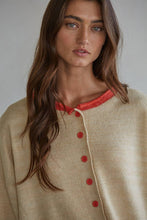 Load image into Gallery viewer, Knit Polyester Acrylic Sweater Crew Neck Cardigan~ arriving soon!
