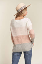 Load image into Gallery viewer, Faith Pink Colorblock Sweater
